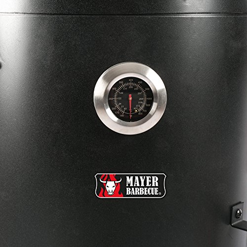 Mayer Barbecue RAUCHA Räucherofen MRO-100 Pro Räucherfass Räuchertonne, 3 Roste Ø 38 cm, 15 Haken für hängendes… – Bild 5