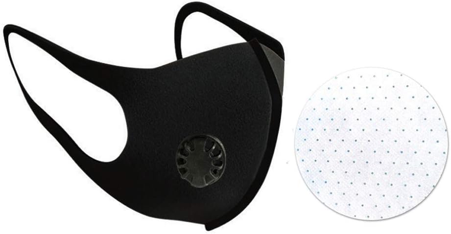 strylin Protective Dust Mask, Adjustable PM2.5 Air Filter Mask, Breathing Valve Mask N95, Washable Mouth Cover Mask, Dustproof Safety Mask Respirator with Breath Valve for Anti-dust Smoke Gas Allergy
