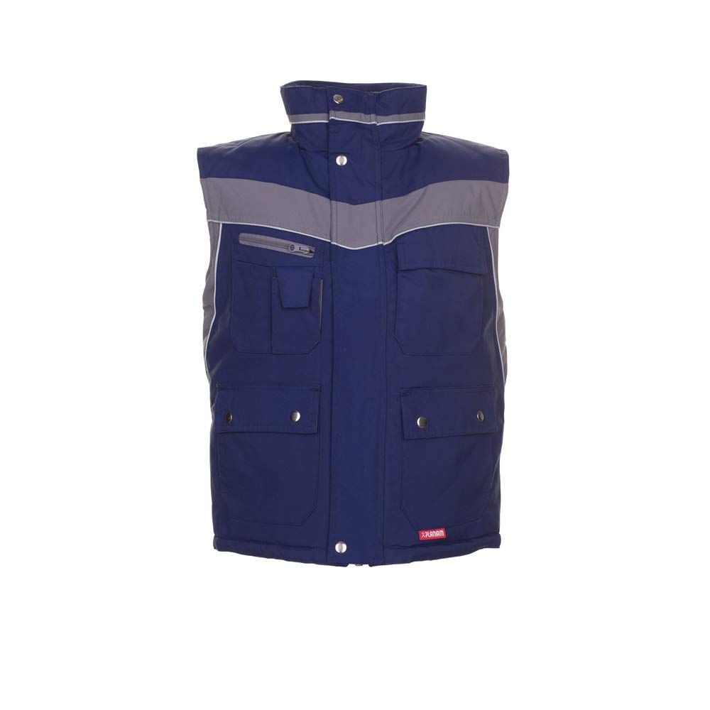 Planam 2582040 Size X-Small "Plaline" Winter Vest - Navy/Zinc