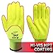 MCR Safety Ninja® Ice Hi-Visibility 15 Gauge Nylon Insulated Cold Weather Gloves, Acrylic Terry Inner, 3/4 HPT Coating, Yellow, Medium ,1-Pair