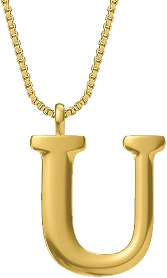 Amazon 小さな文字ネームネックレス レディース ガールズ メンズ 26個のイニシャル A Zチョーカー 14kゴールドメッキチェーン 英語アルファベットペンダントネックレス スクリプト バースデージュエリー A ネックレス 通販