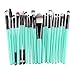 Gillberry 20 pcs Makeup Brush Set tools Make-up Toiletry Kit Wool Make Up Brush Set (Black)