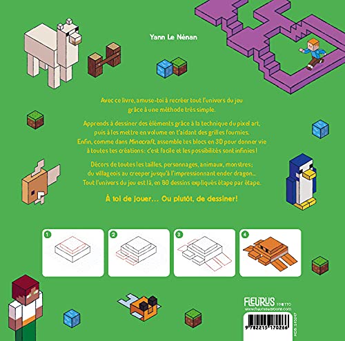 Amazon Fr Je Dessine L Univers De Minecraft Guide Non Officiel Le Nenan Yann Chataignon Laure Livres