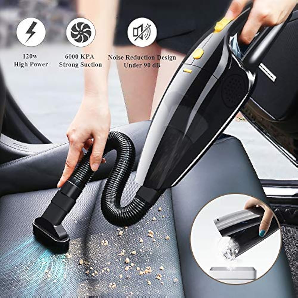  Handheld Vacuum Cleaner Cordless, VEWIGE Car Powerful Cyclonic