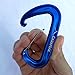 CARAPEAK 12kN Heavy Duty Small D Shape Aluminium Carabiners, Lightweight Wiregate Nonlocking Caribeaner Clip for Hammock, Keychain, Camping, Hiking & Backpack, 6 Pack