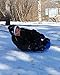 Slippery Racer Heavy-Duty Cold Resistant Downhill Pro Adults and Kids Plastic Outdoor Winter Saucer Disc Snow Sled with Handles (Superman, 1)