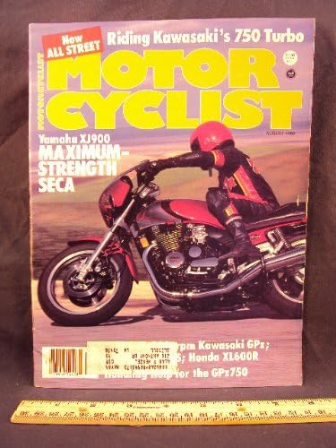 1983 83 August MOTORCYCLIST Magazine (Features: Test on Yamaha XJ900 Seca, Suzuki GS1100 ES, Honda XL600 R, Kawasaki GPz305, & Yamaha XV500 Virgo)