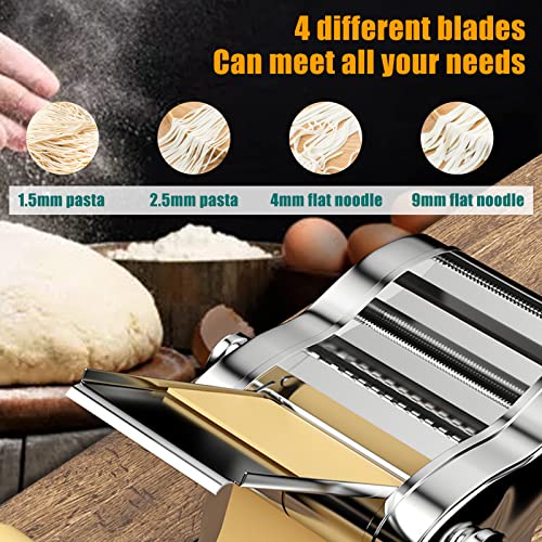 Electric Pasta Maker Homemade Noodle Making Machine Chinese Noodle Maker 4 Knives for 1.5mm 2