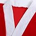 Child's Christmas Costumes Santa Claus Suit Outfit Set with Hat for Boys Kids