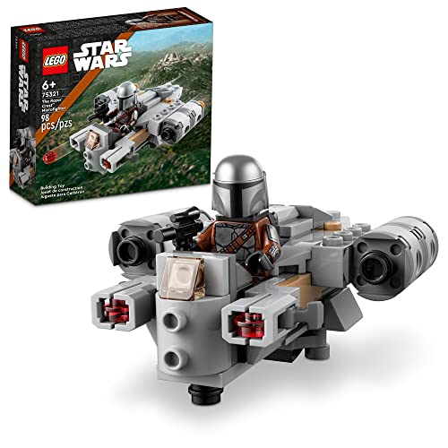 LEGO Star Wars The Razor Crest Microfighter 75321 Toy Building Kit for Kids Aged 6 and Up; Quick-Build, Stud-Shooting Star Wars: The Mandalorian Gunship for Creative Play (98 Pieces)