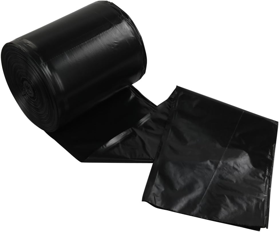 Lesbye 10 Liter Bin Liners, Black Bin Bags, Small Plastic Bin Bags