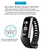 Smart Watch Fitness Tracker READ R5.PRO Heart Rate Monitor Blood Pressure Bracelet Pedometer Activity Tracker Sleep Monitoring Call SMS SNS Remind Watch for Android iOS (Black)