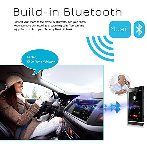 Ezonetronics Android 6.0 Double Din Car Stereo with Navigation FM/AM Touch Screen Radio with Bluetooth GPS Navigation USB SD Mirro Link Player 1G DDR3 + 16G NAND Memory Flash