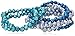 Amazon Essentials Dyed Shades of Blue Freshwater Cultured Pearl 7 Piece Stretch Bracelet Jewelry Set, (previously Amazon Collection)