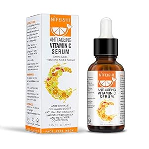 Vitamin C Serum for Face with Hyaluronic Acid & Retinol Natural Anti-Aging & Anti Wrinkle Facial Serum Hydrate and…