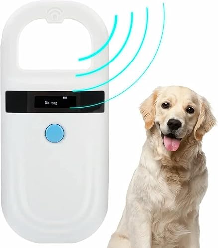 Animal Chip ID Scanner Dog Microchip Reader with OLED Display