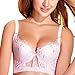 ETOSELL Women Ladies Lace Sheer Underwired Bra Side Support Plunge Push Up Bras
