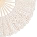 BABEYOND Cotton Lace Folding Handheld Fan Embroidered Bridal Hand Fan with Bamboo Staves for Wedding Decoration Dancing Party