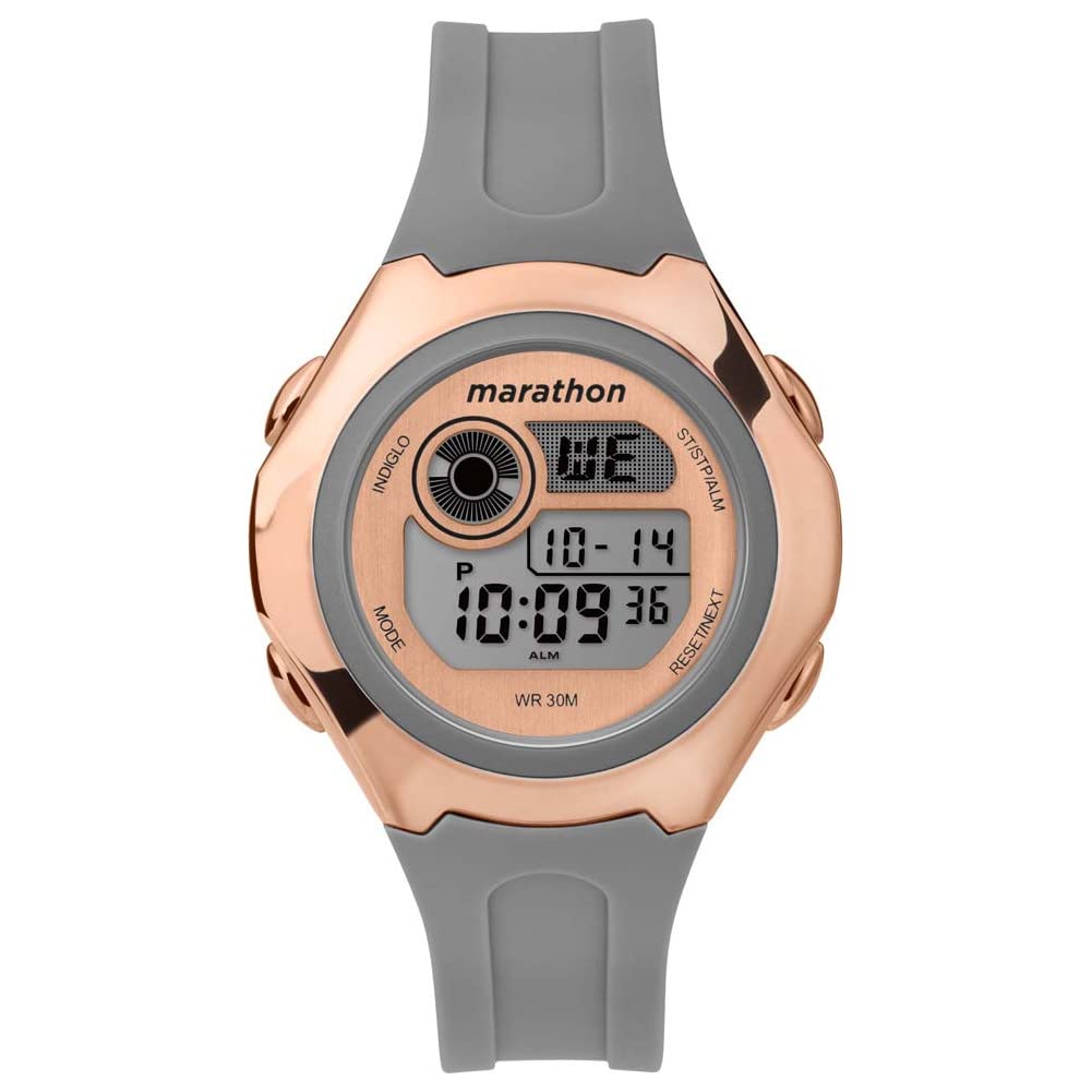 Timex Womens Quartz Watch, Digital Display and Resin Strap TW5M33100