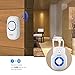 Physen Model CW Waterproof Wireless Doorbell kit with 3 Push Buttons and 2 Plugin Receivers Operating at 1000ft Range,4 Volume Levels and 52 Melodies Chimes,No Batteries Required for Receiver
