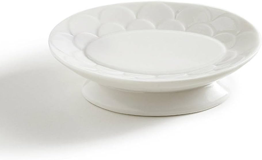 KassatexSoap Dish, Scala Bath Accessories | Embossed Porcelain