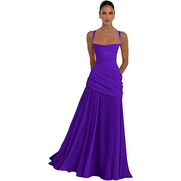 Amazon.com: Conail Coco Women Ruched Waist Rhinestone Casual Tulle Semi- Formal Long Wedding Bridesmaid Dress (XXL, 49Purple) : Clothing, Shoes & Jewelry Amazon.com: Conail Coco Women Ruched Waist Rhinestone Casual Tulle Semi- Formal Long Wedding Bridesmaid Dress (XXL, 49Purple) : Clothing, Shoes & Jewelry