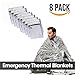 SAN-SAN 8 Pack Emergency Blanket Thermal Survival Safety Insulating Mylar Heat (84″ X52″)thumb 4