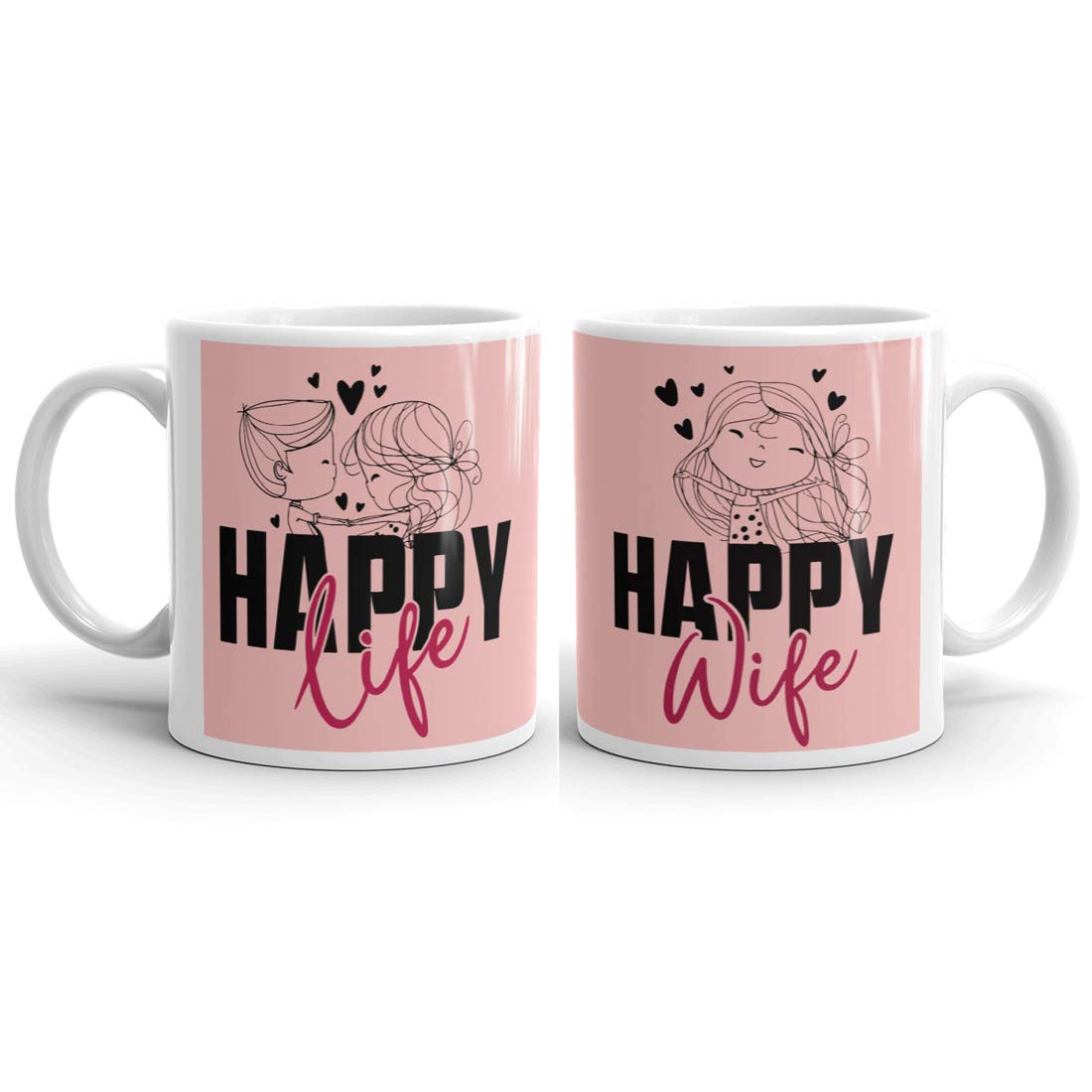 happy wife happy life mug