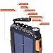 Soluser 25000mAh Portale Solar Power Bank Shockproof/Dustproof 2.1A USB Output Battery Bank, Outdoor Solar Charger Phone External Battery with Strong LED light for iPad iPhone Android cellphones