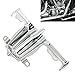 HDBUBALUS Motorcycle Tappet Lifter Block Accent Cover for Harley Twin Cam Street Glide Road King 1999-2017 Chrome