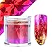 SHERUI 24 Rolls Gradient Starry Nail Foil Paper Red Pink Gold Nail Transfer Stickers Manicure Accessories Nail Art Decorations 2.5x100cm