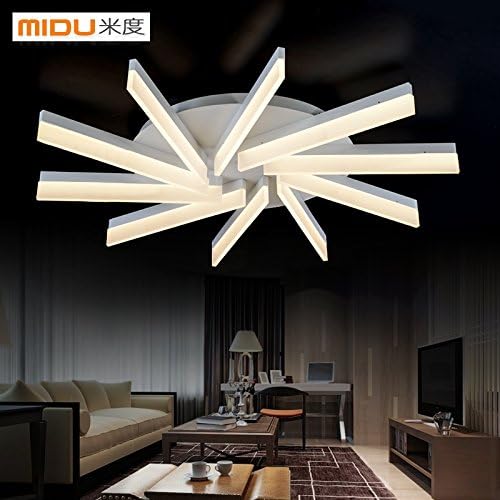 DYBLING Creative Living Room Bedroom Simple Modern Dining Room Ceiling Lamps,Diameter 10 Head -Led- 500mm/620mm/900mm/1200mm White