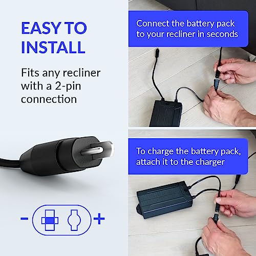 Lavolta Battery Pack for Reclining Furniture Rechargeable Recliner