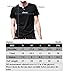 Aiyino Men's Summer Casual Slim Fit Single Button Short Sleeve Placket Plain Henley Top T Shirts L-Navy
