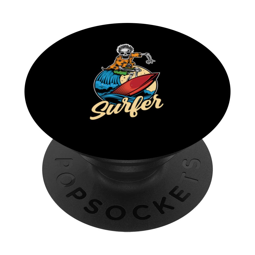 Surfer Sayings Surfing Surf Surfboard PopSockets Swappable PopGrip