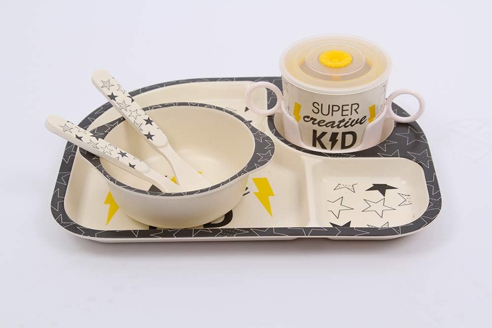 juego de vajilla de Batman Hero 5 piezas, 5 piezas Vajilla de fibra de