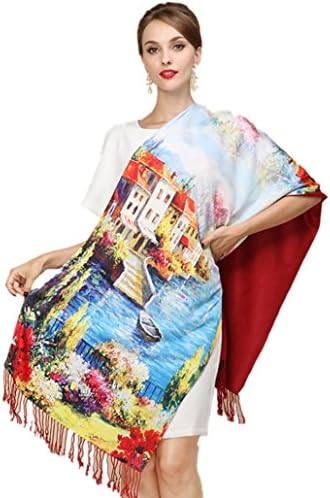 Silk Scarves Thick Autumn and Winter Scarves Female Long Section of Double-sided Brushed Scarf (ZHENGYANG-18)