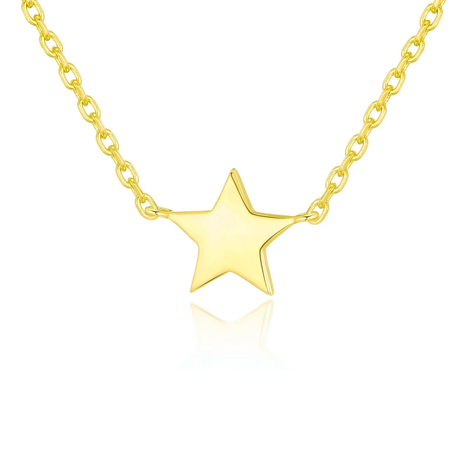 Philip Jones 18k Gold Plated Star Necklace