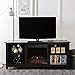 Home Accent Furnishings Lucas 58 Inch TV Stand with Fireplace in Black