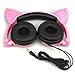 Cat Ear Headphones with Glowing Lights (Pink)
