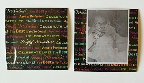 Personalized Photo Drink Coaster Set of 2 Packs of 8 Celebrate Life Party Favor With The Best Is Yet To Come Dining and Bar Entertainment