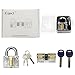 Kuject 3 in 1 Practice Lock Set, Transparent Cutaway Practice Tools for Locksmith