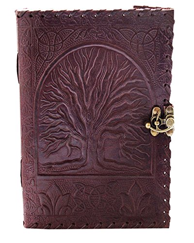 el cuero genuine Leather Journal large diary travel writing pad sketch book gift for kids school notebook fancy journal without lines with Clasp lock