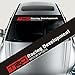MYCXS TRD Front Windshield Banner Decal 136x21cm Reflective Car Sticker for Toyota TRD Racing Development Auto Exterior Modifield Accessories (with Black Background)