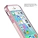 iPhone SE Cases, iPhone 5S Case, iPhone 5 Case, BENTOBEN Slim Fit Dual Layer Hard PC Soft TPU Hybrid Shock-Absorption and Anti-Scratch Cover for Apple iPhone 5 5S SE, Rose Gold