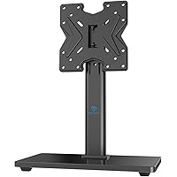 PERLESMITH Swivel Universal TV Stand/Base - Table Top TV Stand for 19-43 inch LCD LED TVs/Monitor/PC - Height Adjustable TV M