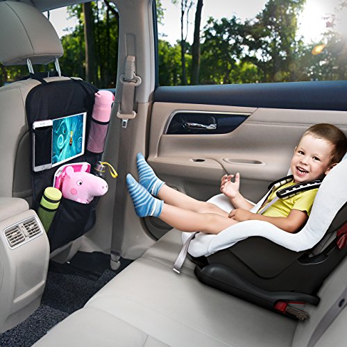 image for OMORC Car Seat Back Organizer with Tablet Holder Seat Back Protector C