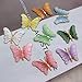 CUTEHILL Iron on Patches, Butterfly Applique Patches, 10 Pieces Colorful Butterfly Embroidery Applique Patch