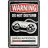 Nostalgic-Art Plaque Vintage Gaming in Progress – Idée de Cadeau pour Les Gamers, en métal, Design Retro pour la…