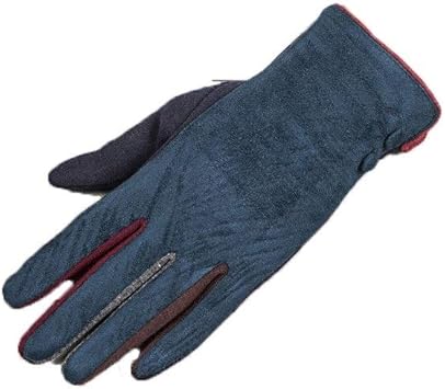 Amazon Co Jp Tcspd 女性の秋と冬の韓国暖かい手袋 かわいいファッション タッチスクリーン技術 フィンガーグローブ 五色 Color Dark Blue スポーツ アウトドア